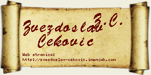 Zvezdoslav Čeković vizit kartica